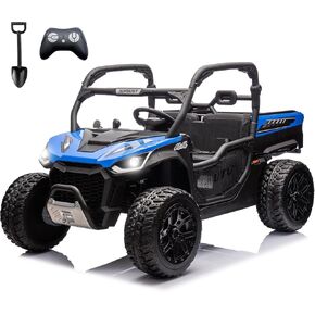 sopbost 24V Ride On Toys for Big Kids to Drive 2 Seater Electric Car with Remote Control 10Ah Battery Powered Side by Side UTV with Large Dump Bed, 4x75W Motors, Quicksand & Black in Saudi Arabia