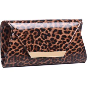 MUDUO Women Patent Leather Fashion Clutch Purses Evening Bag Handbag in Kuwait