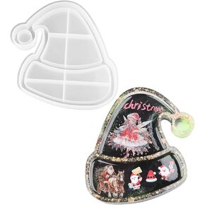 قوالب راتنج عيد الميلاد ، قوالب سانتا هات السيليكون للراتنج ، قوالب راتنج الايبوكسي لتقديم صينية ، صينية تخزين المجوهر in Kuwait