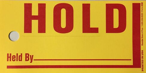 Jumbo Hold Sold Tag Jumbo Merchandise Tag 250 Per Box (Yellow)(U4R) in Saudi Arabia