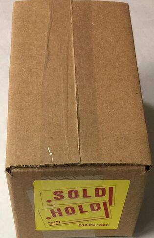Jumbo Hold Sold Tag Jumbo Merchandise Tag 250 Per Box (Yellow)(U4R) in Saudi Arabia