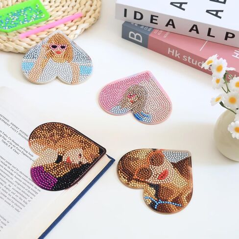 Diamond Art Bookmarks, Taylor Gifts for Women Taylor Merch, 4 Pcs Cute Bookmarks for Book Lovers, DIY Diamond Painting, Taylor Diamond Art Kits for Adults in Saudi Arabia