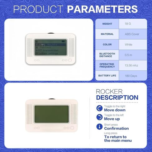 Allmiibo Smart NFC Emulator, Compatible with Switch/3DS, 50+ Games and 3000 NFC Data Storage, 1.2" OLED Screen in Saudi Arabia