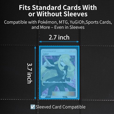 540 Cards Trading Card Binder - 9 ألبوم بطاقة جيب مع 30 صفحة ، كتاب حامل بطاقة التحميل الجانبي يناسب Pokémon و MTG و TCG و Yugioh و Sports وبطاقات الحجم القياسي in Saudi Arabia