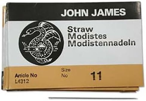 John James Straw Needles Milliner Needles Size 11 43373 (25) L4312 in Saudi Arabia