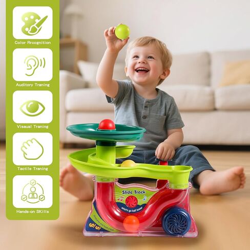 لعبة Bargle Ball Popper للأطفال من 9 أشهر - 5 كرات مع ظهور الموسيقى والموسيقى الممتعة ، والسبب والتأثير لعبة إسقاط الكرة ، وهدية عيد ميلاد مثالية للاستحمام الطفل ، ومسرحي في السفر الداخلي in Saudi Arabia