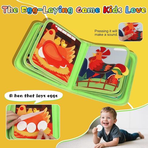 كتاب مزدحم للأطفال الصغار Montessori Toys- لوحة مشغولة لمدة 1-3 سنوات هدايا فتي in Saudi Arabia