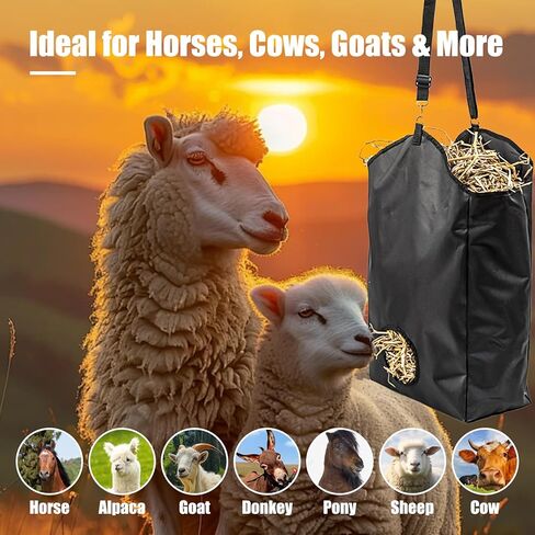 4 مساءً حقيبة القش - قطعة قماش ماعز قش معلقة على أكسفورد ، وأكياس التغذية للخيول ، والماعز ، والأرانب ، والحمير ، والأبقار in Kuwait