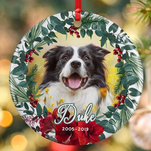 Lara Laser Works Pet Memorial Gifts ، زخرفة صور كلب شخصية ، مخصصة مع الاسم والتاريخ - إلى الأبد في قلوبنا 5 تصاميم الذاكرة المحبة ، هدايا التعاطف المتذك in Kuwait