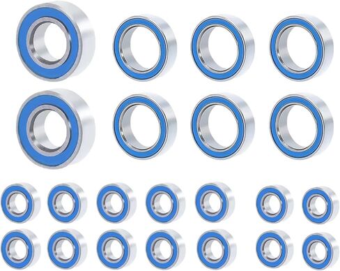 RC Repair Parts Compatible with Axial for SCX10 90027 22Pcs Wheel Hub Axle Sealed Bearing Kit 1/10 RC Crawler Car Truck for Model Upgrade Parts in Saudi Arabia