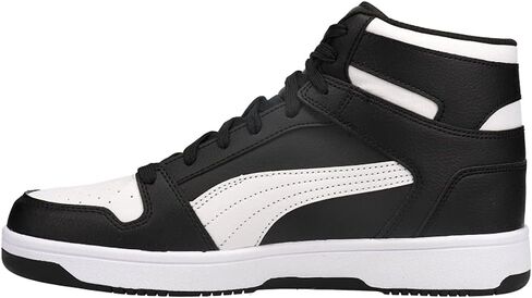PUMA Men's Rebound Layup Sneaker, Dark Myrtle Black White, 8.5 in Saudi Arabia