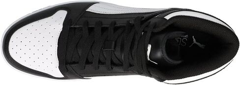 PUMA Men's Rebound Layup Sneaker, Dark Myrtle Black White, 8.5 in Saudi Arabia