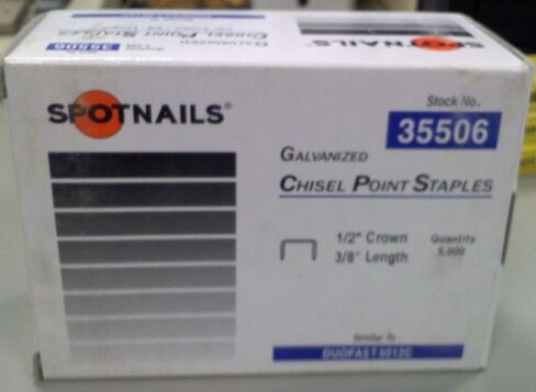 Spotnail 35506 3/8 "50 Series H.M. Staples - 5000 Count Box in Kuwait