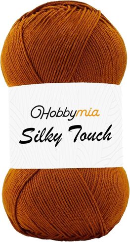 Silky Touch Crochet Yarn - 100gr / 383yds - 100% Microfiber Acrylic - (2) Sport Fine Weight - Silky Effect Yarn for Hand Knitting (Black - Black, 1 Skein) in Saudi Arabia