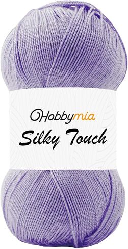 Silky Touch Crochet Yarn - 100gr / 383yds - 100% Microfiber Acrylic - (2) Sport Fine Weight - Silky Effect Yarn for Hand Knitting (Black - Black, 1 Skein) in Saudi Arabia