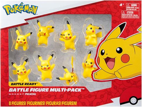 Bandai - Pokémon - 8 Battle Figures - Pack of 8 Pikachu Figures - JW2604 in Saudi Arabia