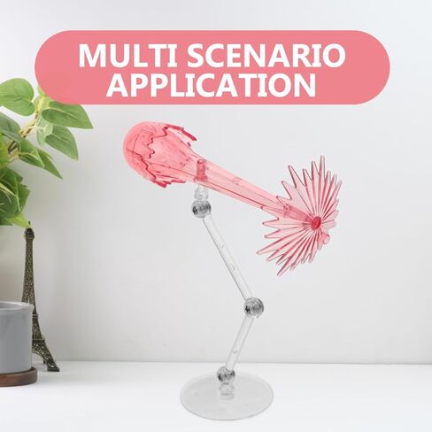 VICASKY Adjustable Action Figure Stand with Effects 2pcs Pink Display Holder for Dolls and Models 4.72x3.93x1.57in Easy Assembly Stable Support for Home and Office Figure Effects in Saudi Arabia