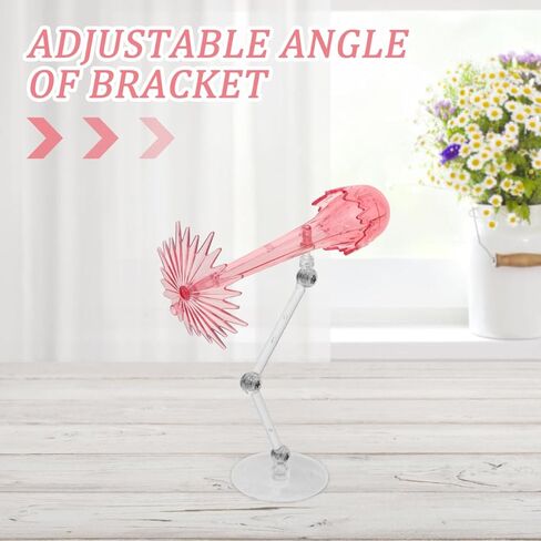VICASKY Adjustable Action Figure Stand with Effects 2pcs Pink Display Holder for Dolls and Models 4.72x3.93x1.57in Easy Assembly Stable Support for Home and Office Figure Effects in Saudi Arabia