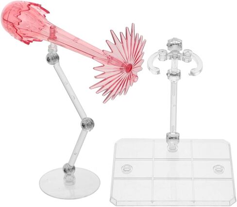 VICASKY Adjustable Action Figure Stand with Effects 2pcs Pink Display Holder for Dolls and Models 4.72x3.93x1.57in Easy Assembly Stable Support for Home and Office Figure Effects in Saudi Arabia