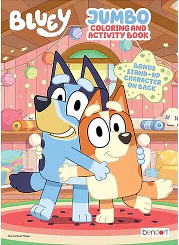 Bluey Coloring and Activity Book Set - Cartoon Coloring Pages, Activity Sheets, Game, Puzzles, More | Bluey Coloring Book for Boys, Girls, Kids in Saudi Arabia