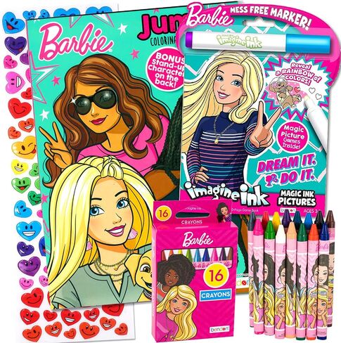 Barbie Coloring and Activity Book Bundle with Imagine Ink Coloring Book, Stickers and More in Saudi Arabia