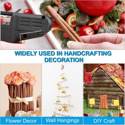 PATIKIL 10 PCS 20CM عصي سجل الخشب ، عصي الحرف الخشبية الطبيعية ، عصي الخشب المجففة فروع خشبية لدائم DIY CARPHS Excaptory Photo Photo ، لون الخشب in Saudi Arabia