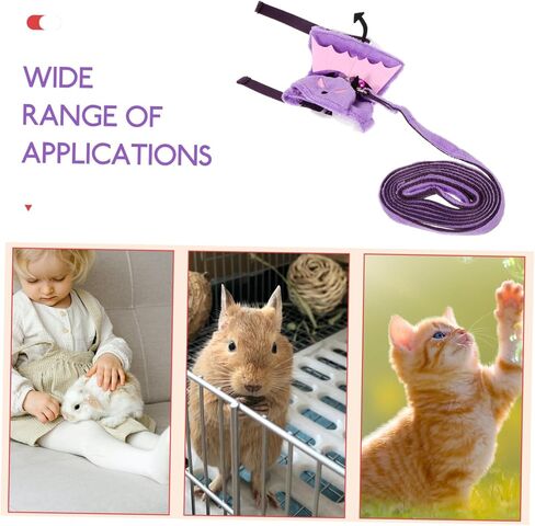 Garneck 1set Halloween Cat Leash خفيفة الوزن وسترة مريحة للحيوانات الأليفة مثل القوارض والخنازير الغينية in Saudi Arabia