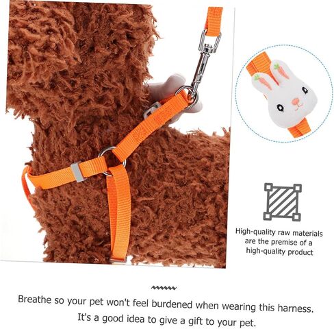 Garneck Dog and Cat Leash Cartoon Design for Puppies and Kittens for Outdoor Activities Fits Pets in Saudi Arabia