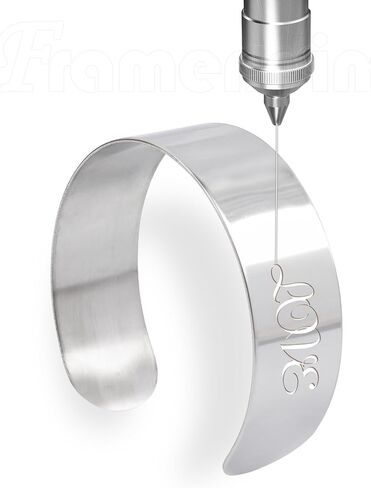 Framendino, 8 Pack Stainless Steel Cuff Bracelet Blanks Core Ring Set Stamping Bangle Bracelets for Laser Engraving Jewelry Making 20mm in Saudi Arabia