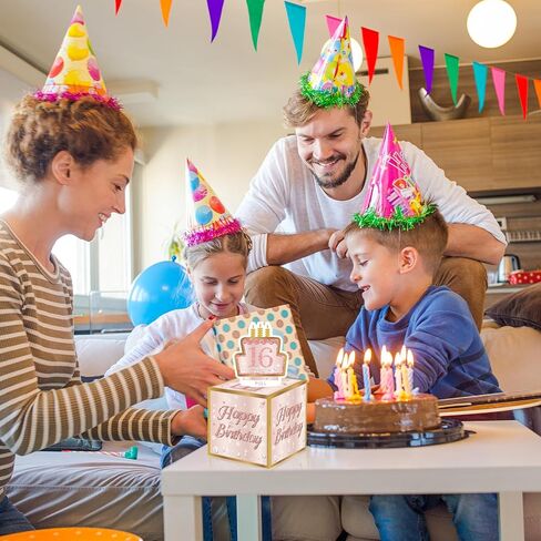صندوق أموال عيد ميلاد للهدية النقدية ، مربع هدايا أموال مفاجأة مع بطاقة سحب وحقيبة 50pcs للآباء والأمهات والأطفال والأصدقاء ، طريقة إبداعية لإعطاء النقود كأفكار هدايا (ح) in Kuwait