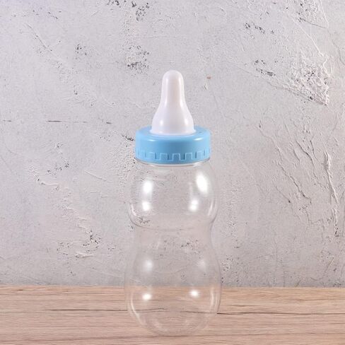 1pc Baby Bottle Coin Bank Clear Piggy Bank Plastic Money Money Jar Baby Dame Bottles Decorting Dearting for Girls and Boys ، Blue 10.5x28cm in Saudi Arabia
