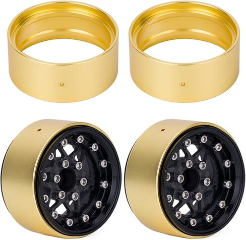 1.9 بوصة طلاء نحاس داخلي حلقة حلقة Beadlock Clamp 94g نوبات العجلة المعدنية الثقيلة نوبات 1.9 حافة العجلة ل 1/10 TRX6 محوري SCX10 I III Pro Redcat Gen7 Gen8 Crawler Car (2pcs) in Saudi Arabia