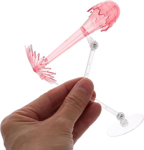 2pcs Adjustable Action Figure Stand with Effects Doll Display Holder for Dynamic Poses Construction Scratch-resistant Surface Easy Assembly for Collectibles and Models in Saudi Arabia