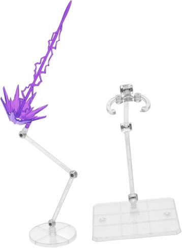 1 sett action figure stand: حامل نموذج عرض نموذج التمييز مع عرض تأثيرات الطاقة ، bule in Kuwait