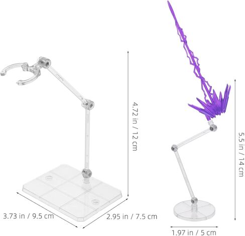 1 sett action figure stand: حامل نموذج عرض نموذج التمييز مع عرض تأثيرات الطاقة ، bule in Kuwait