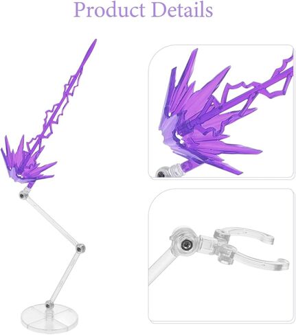 1 sett action figure stand: حامل نموذج عرض نموذج التمييز مع عرض تأثيرات الطاقة ، bule in Kuwait