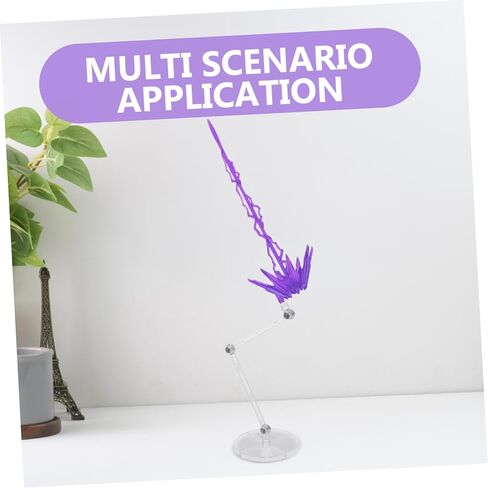 1 sett action figure stand: حامل نموذج عرض نموذج التمييز مع عرض تأثيرات الطاقة ، bule in Kuwait