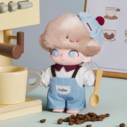 POP MART DIMOO Crush on Coffee Series-Vinyl Plush Blister Pack 6.3 inches Height, Toys for Modern Home Decor, Collectible Toy Set for Desk Accessories, 1PC in Saudi Arabia