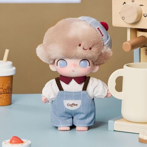 POP MART DIMOO Crush on Coffee Series-Vinyl Plush Blister Pack 6.3 inches Height, Toys for Modern Home Decor, Collectible Toy Set for Desk Accessories, 1PC in Saudi Arabia