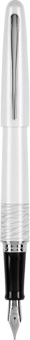 Pilot MR Animal Collection Fountain Pen in Gift Box, Matte White Barrel with White Tiger Accent, Fine Point Stainless Steel Nib, Refillable Black Ink (91141) in Saudi Arabia