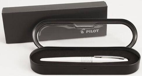 Pilot MR Animal Collection Fountain Pen in Gift Box, Matte White Barrel with White Tiger Accent, Fine Point Stainless Steel Nib, Refillable Black Ink (91141) in Saudi Arabia