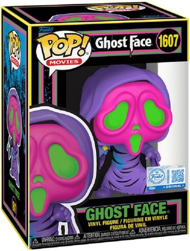 Funko Scream Ghostface Blacklight Ghost Face Exclusive Pop Vinyl Figure 1607 in Saudi Arabia