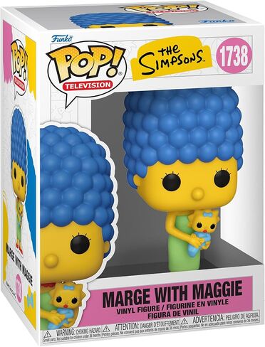 فونكو بوب! التلفزيون: The Simpsons - Marge with Maggie - Finyl Figure - فكرة الهدية - البضائع الرسمية - ألعاب للأطفال والكبار - عشاق التلفزيون - نموذج نموذج لهواة الجمع والعرض in Saudi Arabia