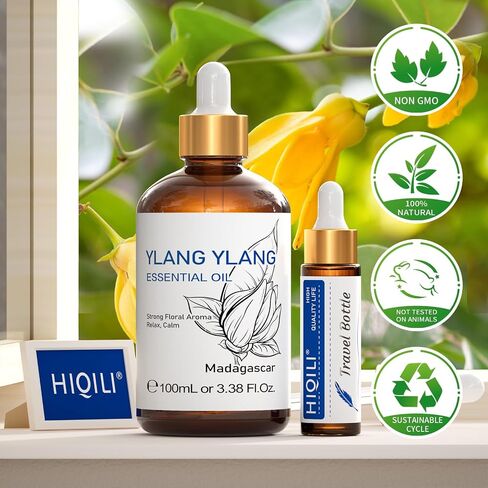 HIQILI Lemongrass Essential Oil for Diffuser,Massage,Skin & Hair Care,100 Pure Lemongrass Oil for Aromatherapy - 30ml in Saudi Arabia