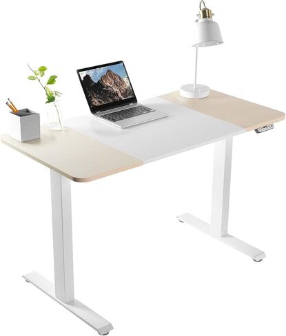 Vivo Electric 47 × 24 في المكتب الدائم ، وتعديل ارتفاع الذاكرة ، والخشب الأبيض والخفيف ، و Desk-E144WC in Saudi Arabia