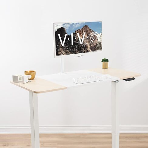 Vivo Electric 47 × 24 في المكتب الدائم ، وتعديل ارتفاع الذاكرة ، والخشب الأبيض والخفيف ، و Desk-E144WC in Saudi Arabia