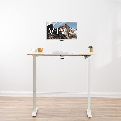 Vivo Electric 47 × 24 في المكتب الدائم ، وتعديل ارتفاع الذاكرة ، والخشب الأبيض والخفيف ، و Desk-E144WC in Saudi Arabia