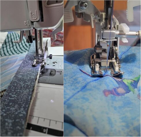 HONEYSEW Open Toe Heavy Duty Even Feed Walking Foot W/Guide for Brother Sewing Machines with 1/4" Stitch Quilting Presser Foot in Saudi Arabia