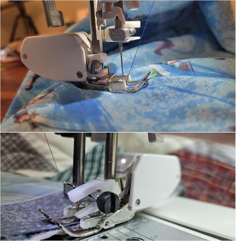 HONEYSEW Open Toe Heavy Duty Even Feed Walking Foot W/Guide for Brother Sewing Machines with 1/4" Stitch Quilting Presser Foot in Saudi Arabia