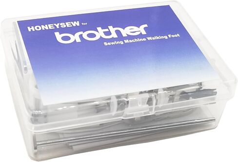 HONEYSEW Open Toe Heavy Duty Even Feed Walking Foot W/Guide for Brother Sewing Machines with 1/4" Stitch Quilting Presser Foot in Saudi Arabia